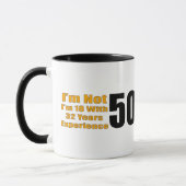 50e verjaardag cadeautjes mok (Links)