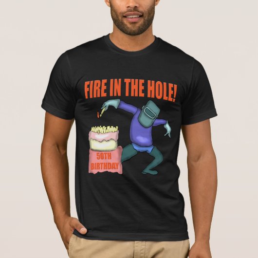 50e verjaardag cadeautjes t-shirt (Voorkant)