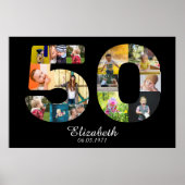 50e verjaardag Creëer Uw eigen multi-foto Poster (Voorkant)