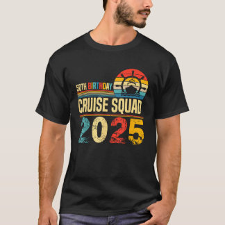 50e verjaardag Cruise Squad 2025 Matching Family V T-shirt