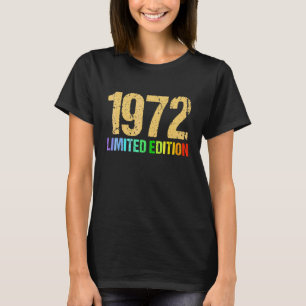50e verjaardag Dames Gents 50 jaar  1972 T-shirt