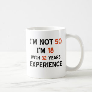 50e verjaardag design koffiemok