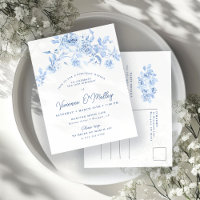 50e verjaardag Dinner Party Blauwe Bloemen