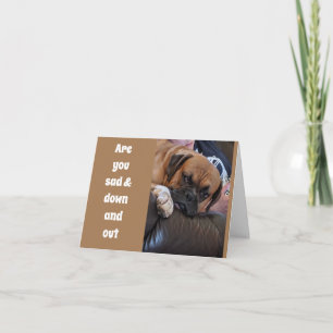 **50E** VERJAARDAG DOWN AND OUT???? KAART