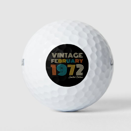 50e verjaardag februari 1972 golfballen (Voorkant)