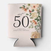 50e  verjaardag Floral Blikjeskoeler (Voorkant)