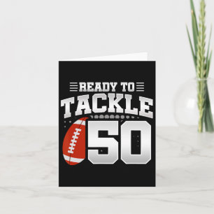 50e Verjaardag - Football Verjaardagsfeest - 50e B Kaart
