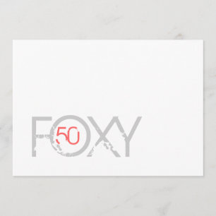50e verjaardag - Foxy 50 uitnodiging