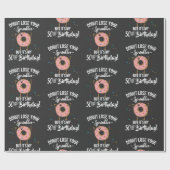 50e verjaardag Funny Donut 50 jaar oude partij Cadeaupapier (Vlak)