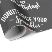 50e verjaardag Funny Donut 50 jaar oude partij Cadeaupapier (Rol Hoek)