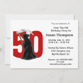 50e verjaardag Funny Grim Reaper Kaart (Voorkant)