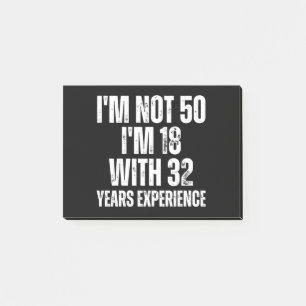 50e verjaardag Funny Post-it® Notes