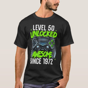 50e verjaardag gaming Level 50 Geweldige zonde zon T-shirt