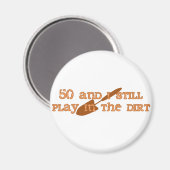 50e verjaardag Gardening Magneet (Voorkant / Achterkant)