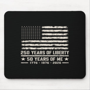50e verjaardag Geboren in 1976 Amerikaanse vlag 25 Muismat