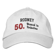 50e verjaardag GEBROUWEN tot PERFECTIE Wit Rood V0