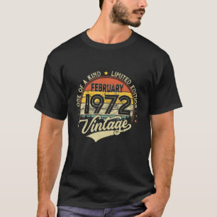 50e verjaardag geeft 50 jaar oude Retro in febru T-shirt
