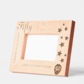 50e verjaardag gegraveerd Keepsake Lijst (Links)