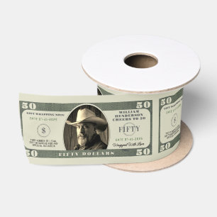 50e verjaardag gejuich voor 50 dollar Bill Lint