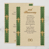 50e verjaardag Gelofte Vernieuwing Keltische Knoop Kaart (Voorkant / Achterkant)