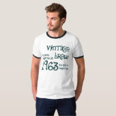 50e verjaardag Gift 1963 Brew G234 T-shirt (Voorkant volledig)