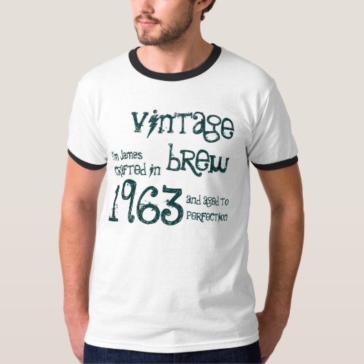 50e verjaardag Gift 1963 Brew G234 T-shirt (Voorkant)