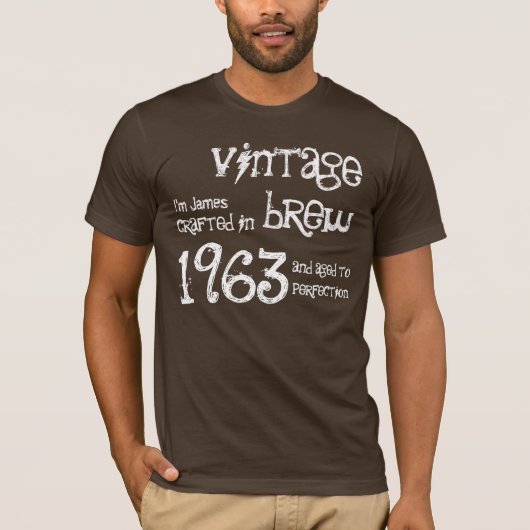 50e verjaardag Gift 1963  Brew T-shirt (Voorkant)