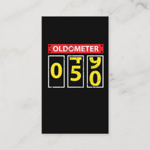 50e verjaardag Gift 50 jaar Oldometer Visitekaartje