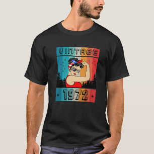 50e verjaardag gift 50 jaar oud voor vrouwen Retro T-shirt