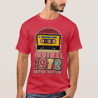 50e verjaardag Gift Greatest Hits Retro Music Cass T-shirt