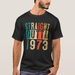 50e verjaardag gift recht boven 1973 50 jaar t-shirt