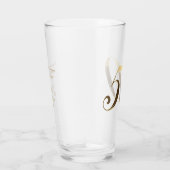 50e Verjaardag Golden Wedding Jubileum Glas (Rechts)