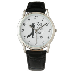50e verjaardag golf golfer pa elegant horloge