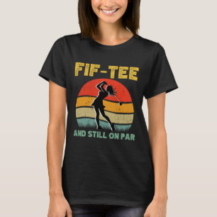 50e verjaardag Golf Women's Design Retro 50 jaar O T-shirt
