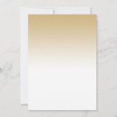 50e verjaardag - Goud Wit Kaart (Achterkant)