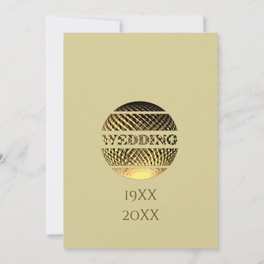 50e verjaardag gouden bruiloft uitnodiging (Achterkant)