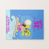 50e verjaardag grappige uitspraak Jigzaag Puzzle Legpuzzel (Horizontaal)