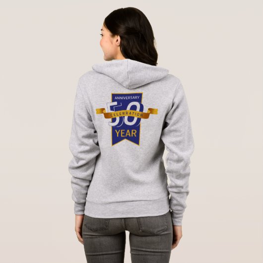 50e verjaardag hoodie (Achterkant volledig)