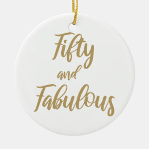 50e verjaardag Humor Keramisch Ornament