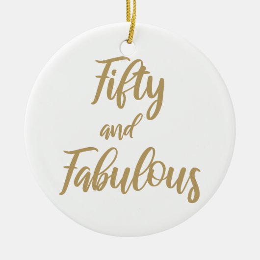 50e verjaardag Humor Keramisch Ornament (Voorkant)