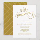 50E VERJAARDAG | HUWELIJKSJUBILEUM UITNODIGINGEN (Voorkant / Achterkant)