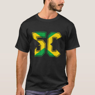 50e verjaardag Jamaicaan 50 jaar oud nummer 50 jam T-shirt