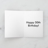 50e verjaardag Kaart (Binnen)