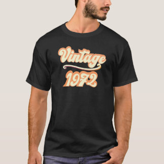  50e verjaardag klassieke retroflectuur in 1972 t-shirt