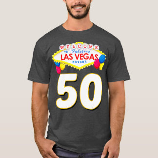 50e verjaardag Las Vegas Fabulous 50 jaar oud T-shirt