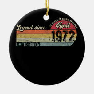  50e verjaardag Legende sinds april 1972 50 Keramisch Ornament