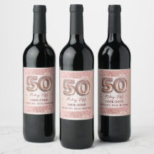 50e verjaardag Maken 50 er goed uitzien Roze goud