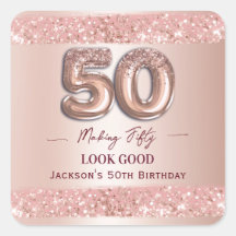 50e verjaardag Maken 50 Ziet Er Goed Uit Roze Goud