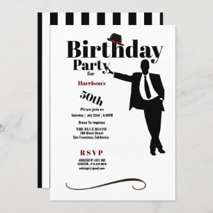 50e verjaardag Man Pet Silhouette Kaart