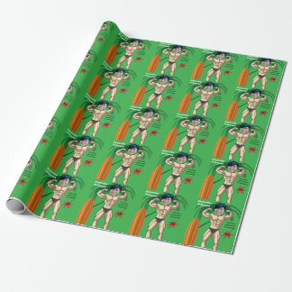 50e Verjaardag 💪🤣 Mannen Grappige Bodybuilder Sp Cadeaupapier